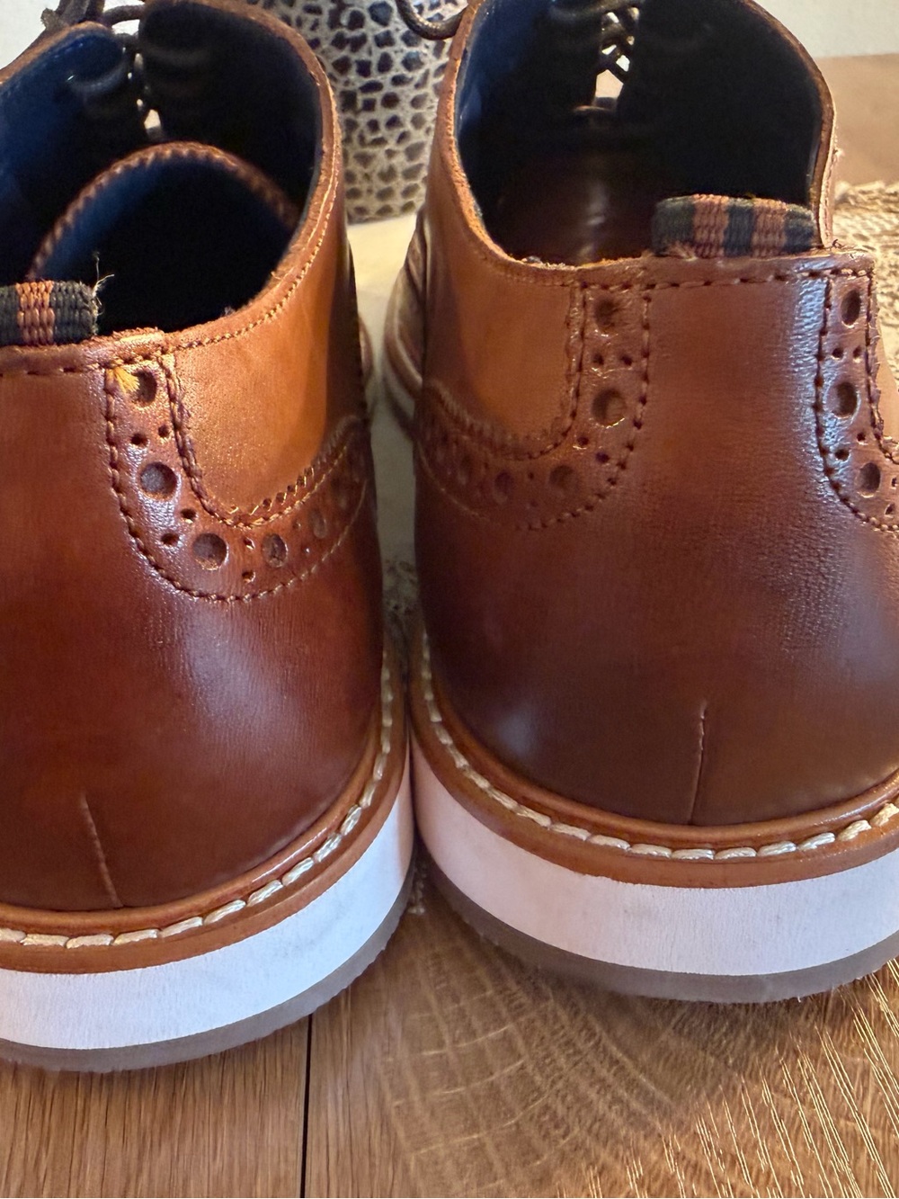 Men’s Cole Haan Wing Tipped Toe Oxfords made in Vietnam 12 M NWOB - Picture 7 of 10